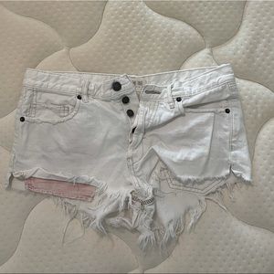 Free People Jean shorts
